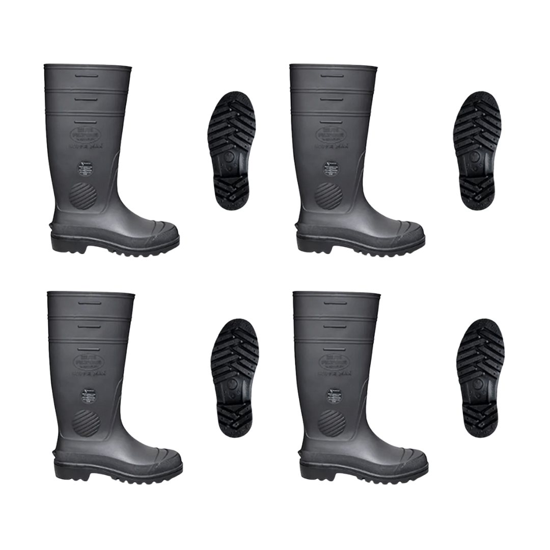 Bota de Segurança PVC Cano Longo Supermax Calfor (caixa com 4 pares)